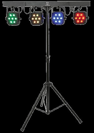 LED par-bar på stativ