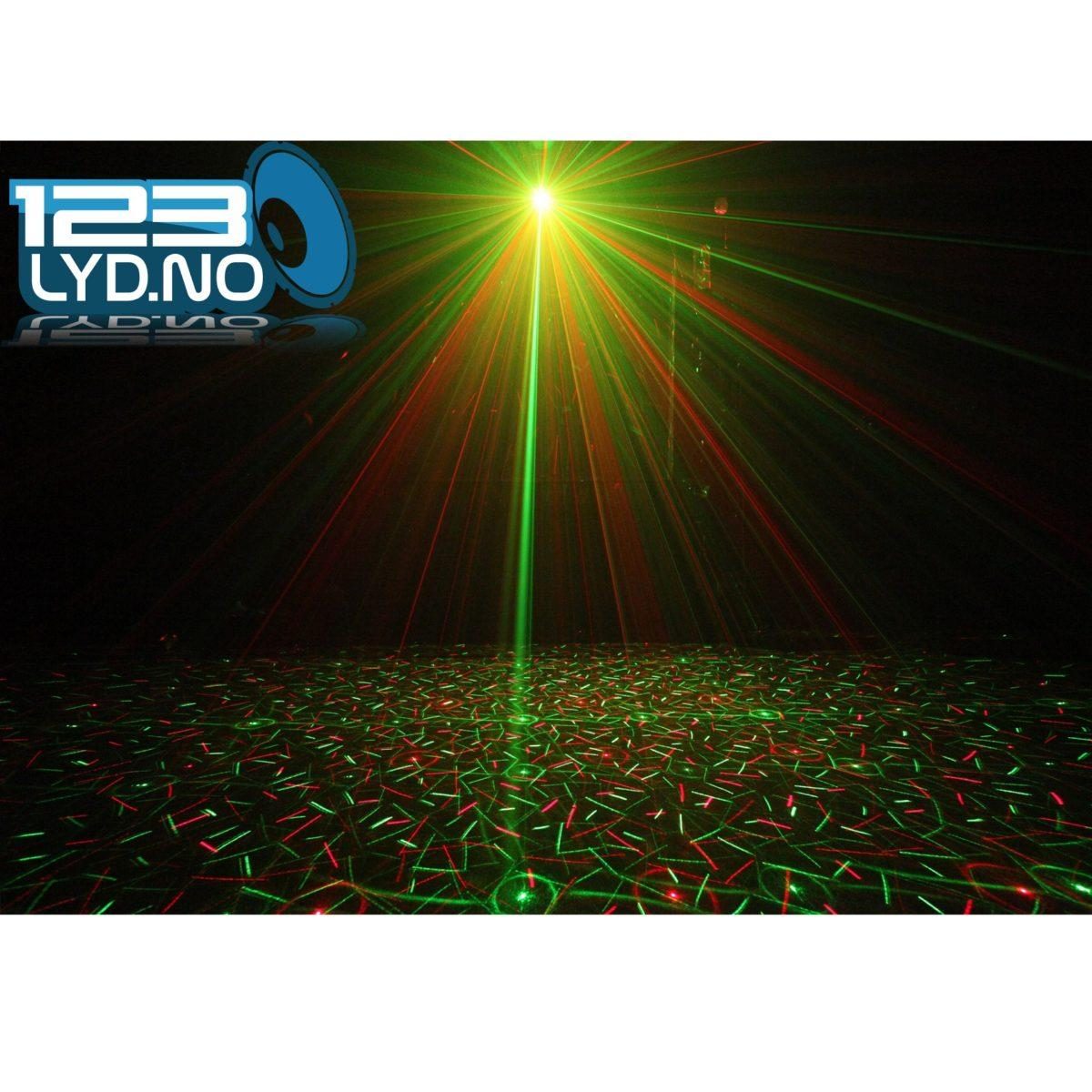 Discolys Invader med laser og strobe-effekt