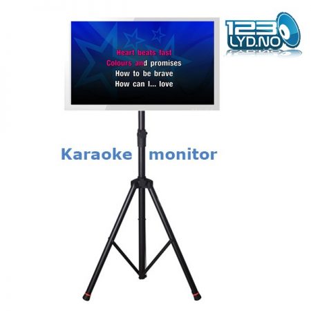 Karaokemonitor for sang tekst