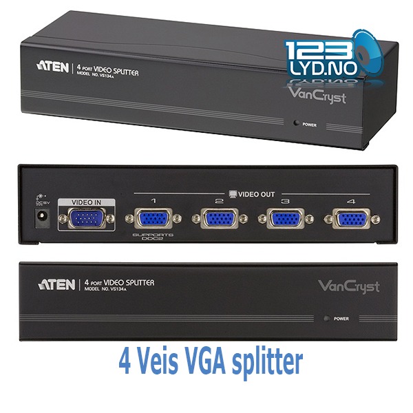 Video VGA 4 Port splitter