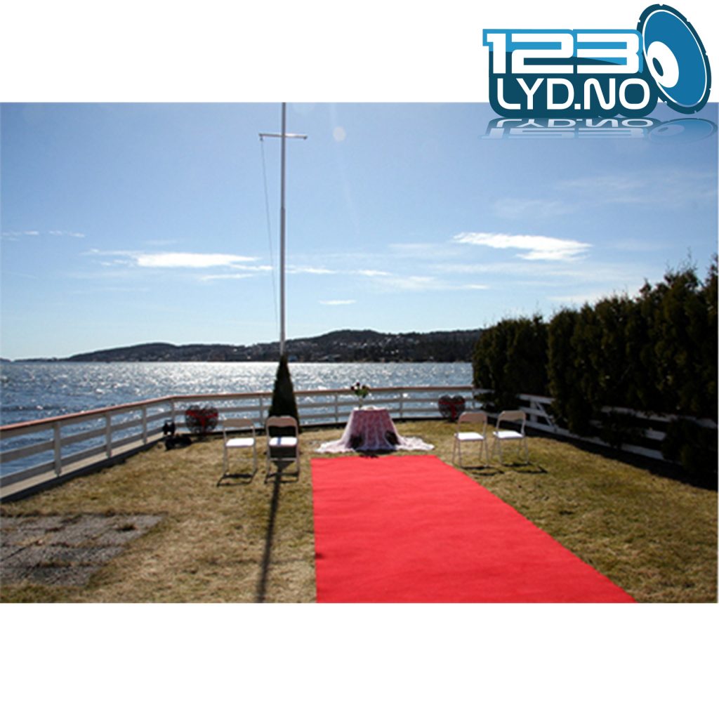 Rød Løper med en bredde på 1 Meter og inntil 30 Meter lang - 123 Lyd