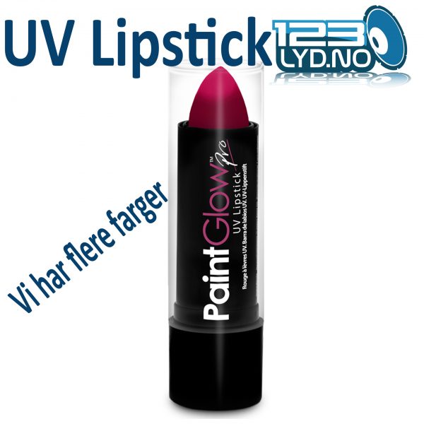 UV Lipstick pink rosa leppestift uv blacklight