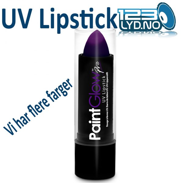 UV Lipstick purple lilla leppestift uv blacklight