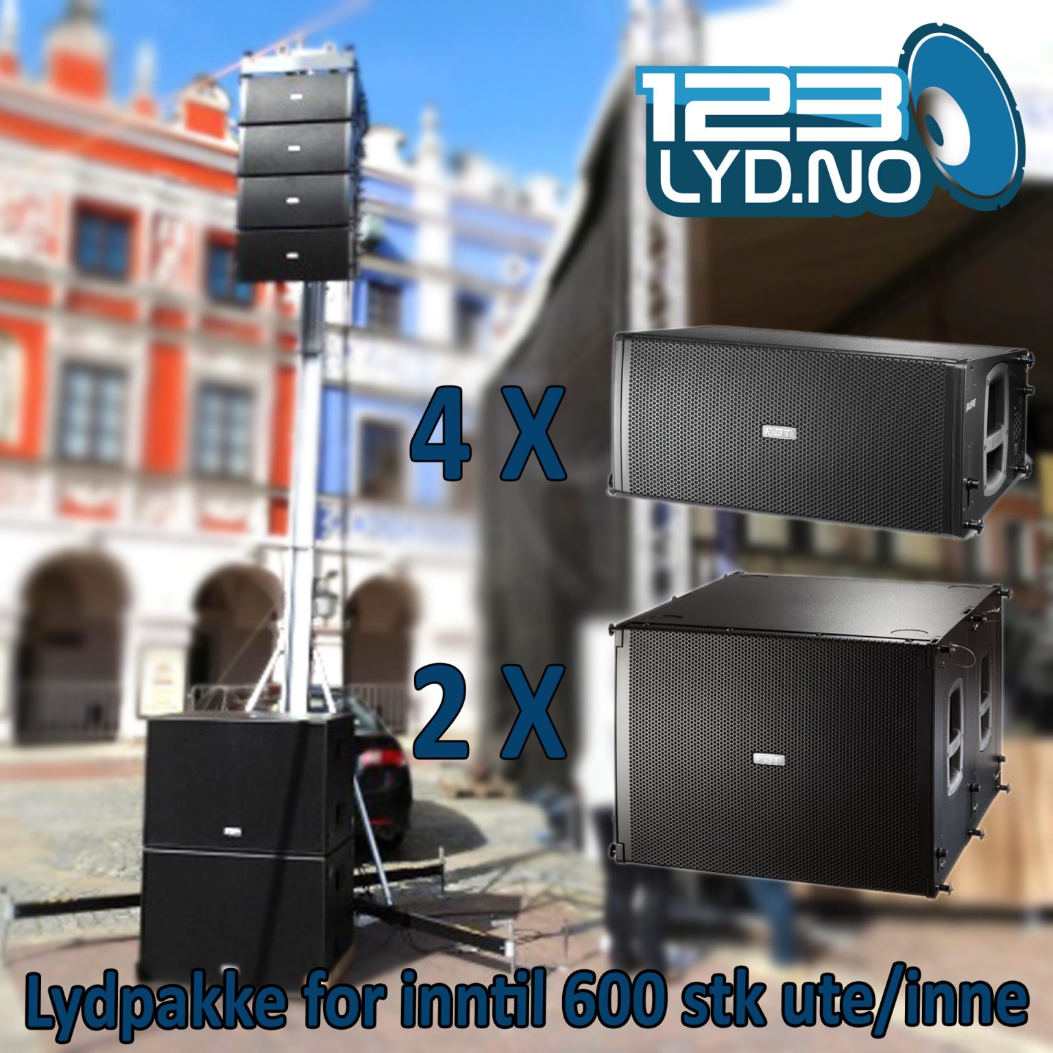 Line Array system til leie