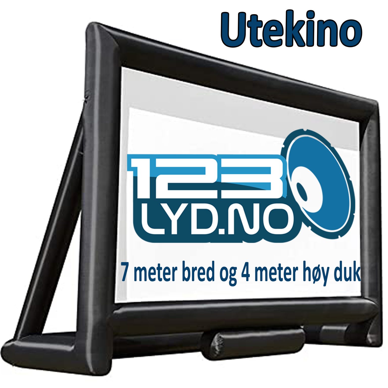 Lerret på 7 x 4 Meter til drive in eller utekino osv - 123 Lyd