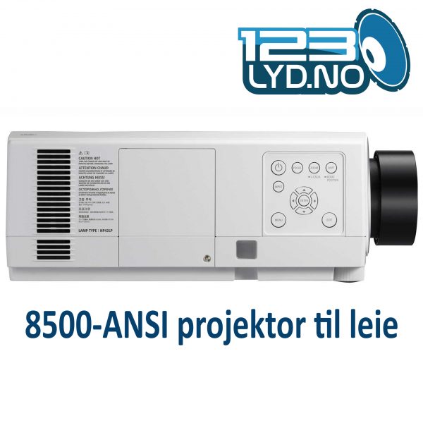 NEC PA853W leie projektor 3